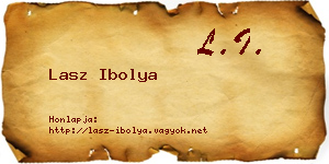 Lasz Ibolya névjegykártya