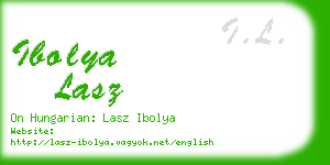 ibolya lasz business card